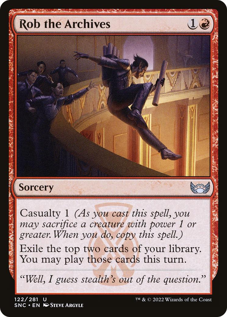 Rob the Archives (SNC-122) - Streets of New Capenna - Premium MTG Single from Wizards of the Coast - Just $0.08! Shop now at Game Crave Tournament Store