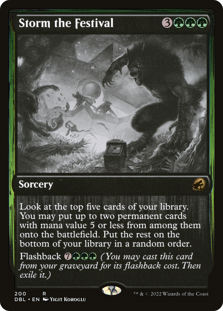Storm the Festival (DBL-200) - Innistrad: Double Feature Foil - Premium MTG Single from Wizards of the Coast - Just $2.46! Shop now at Game Crave Tournament Store