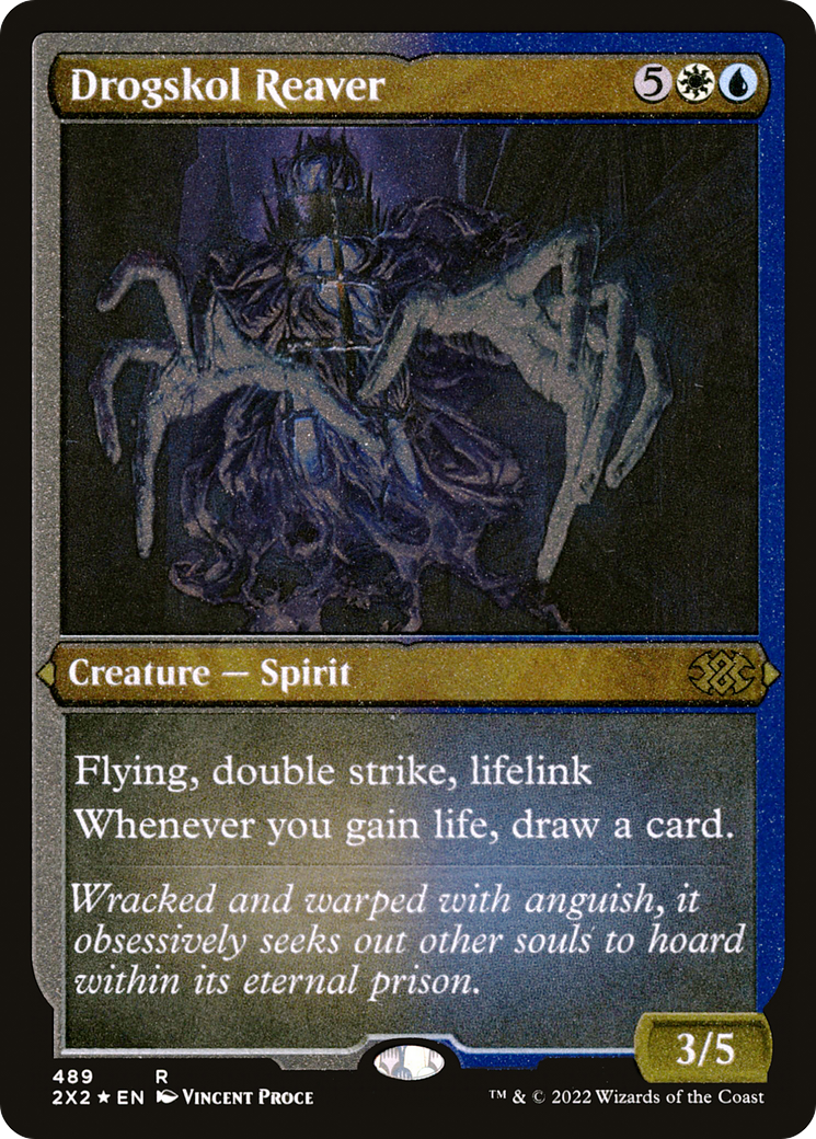 Drogskol Reaver (2X2-489) - Double Masters 2022 Etched Foil - Premium MTG Single from Wizards of the Coast - Just $1.36! Shop now at Game Crave Tournament Store