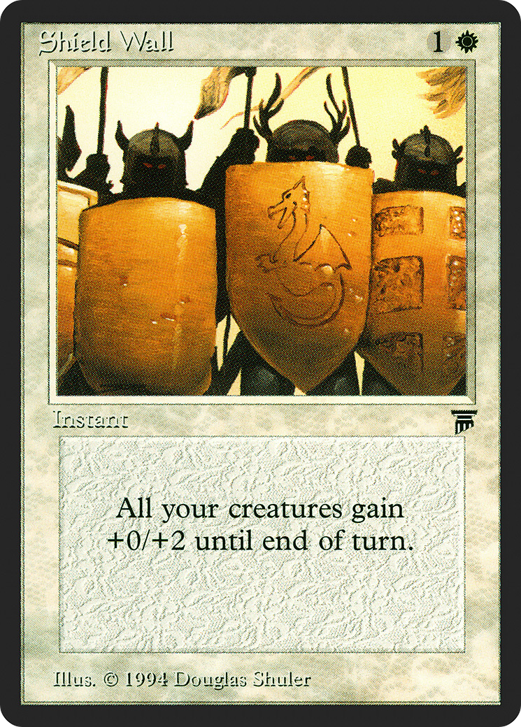 Shield Wall (LEG-036) - Legends - Premium MTG Single from Wizards of the Coast - Just $0.67! Shop now at Game Crave Tournament Store