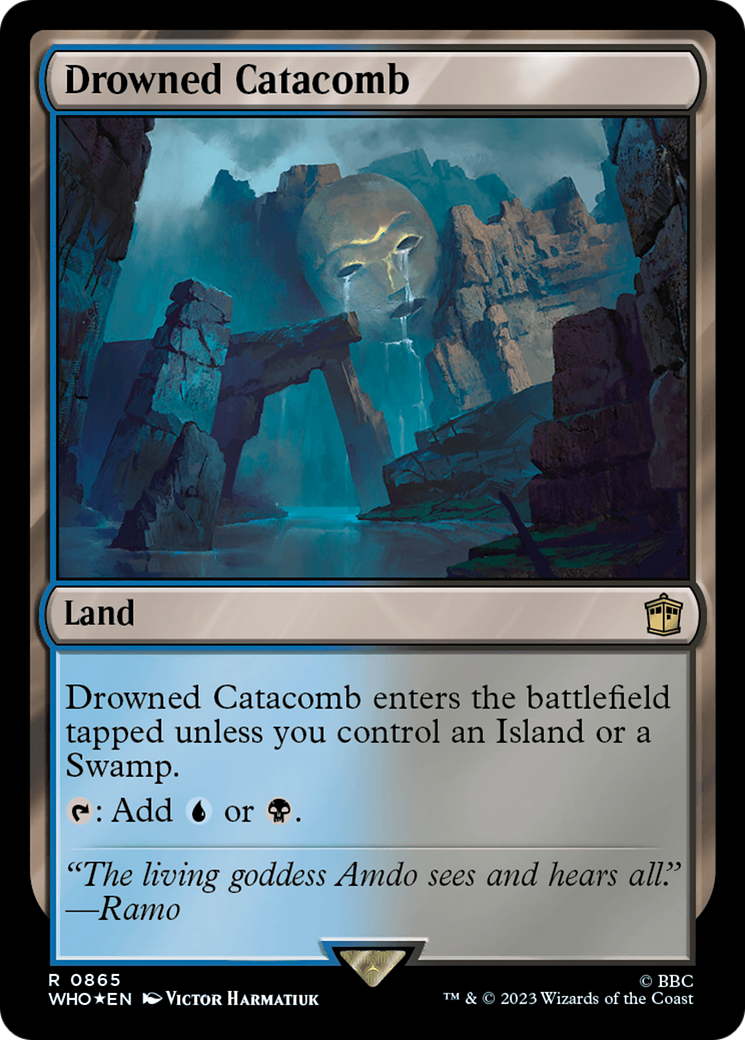Drowned Catacomb (WHO-865) - Doctor Who Foil - Premium MTG Single from Wizards of the Coast - Just $0.65! Shop now at Game Crave Tournament Store