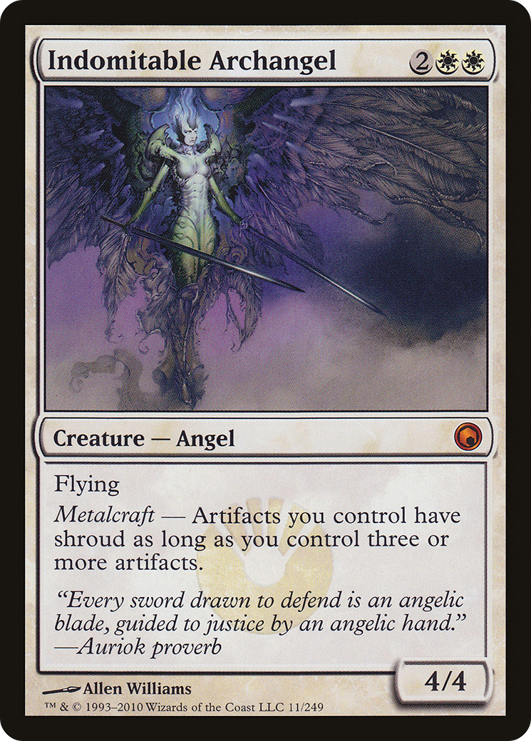 Indomitable Archangel (SOM-011) - Scars of Mirrodin Foil - Premium MTG Single from Wizards of the Coast - Just $1.99! Shop now at Game Crave Tournament Store