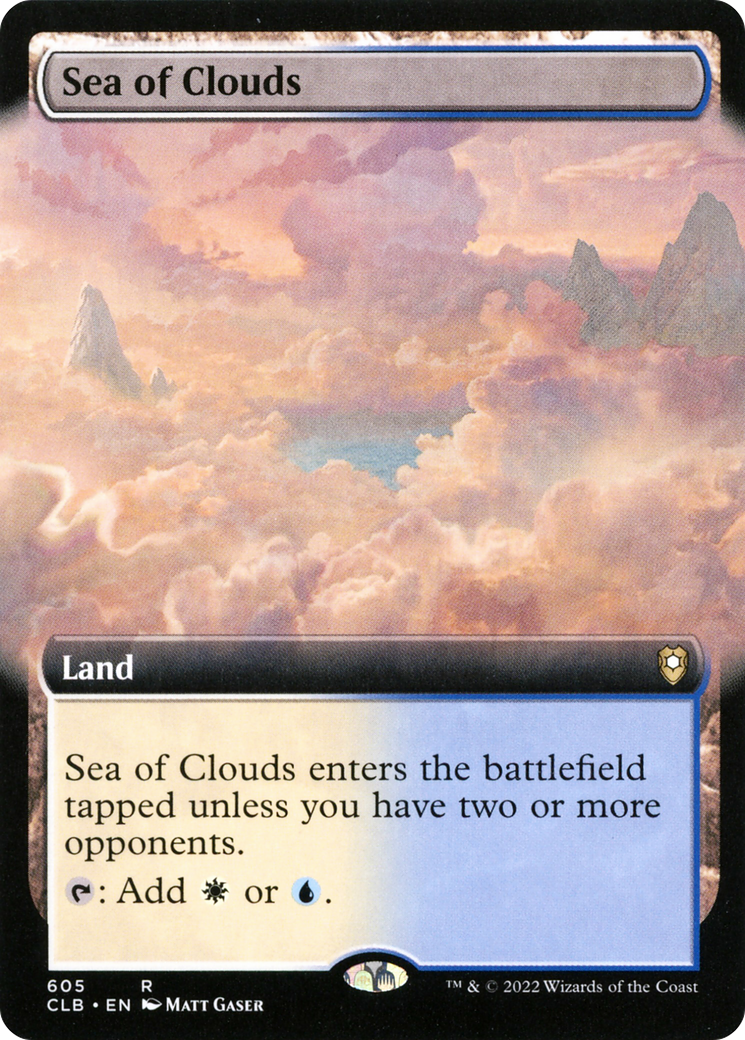 Sea of Clouds (CLB-605) - Commander Legends: Battle for Baldur's Gate: (Extended Art) Foil - Premium MTG Single from Wizards of the Coast - Just $3.37! Shop now at Game Crave Tournament Store