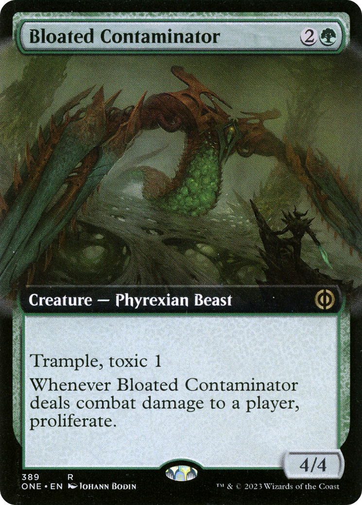 Bloated Contaminator (ONE-389) - Phyrexia: All Will Be One: (Extended Art) Foil - Premium MTG Single from Wizards of the Coast - Just $0.61! Shop now at Game Crave Tournament Store