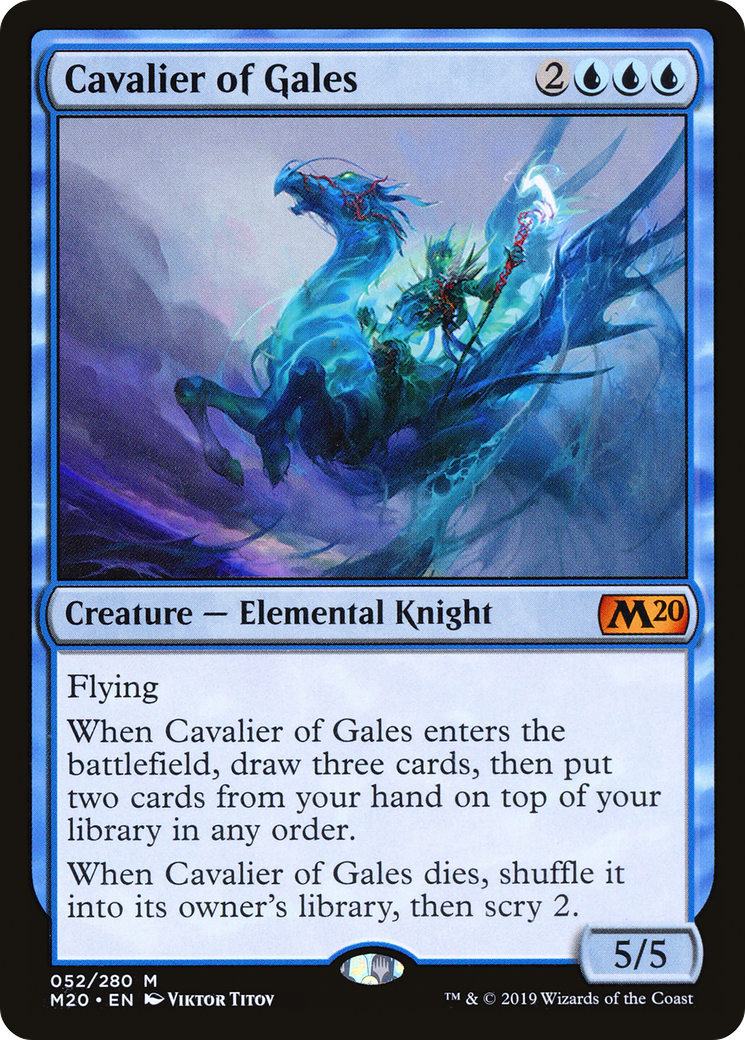 Cavalier of Gales (M20-052) - Core Set 2020 - Premium MTG Single from Wizards of the Coast - Just $0.94! Shop now at Game Crave Tournament Store