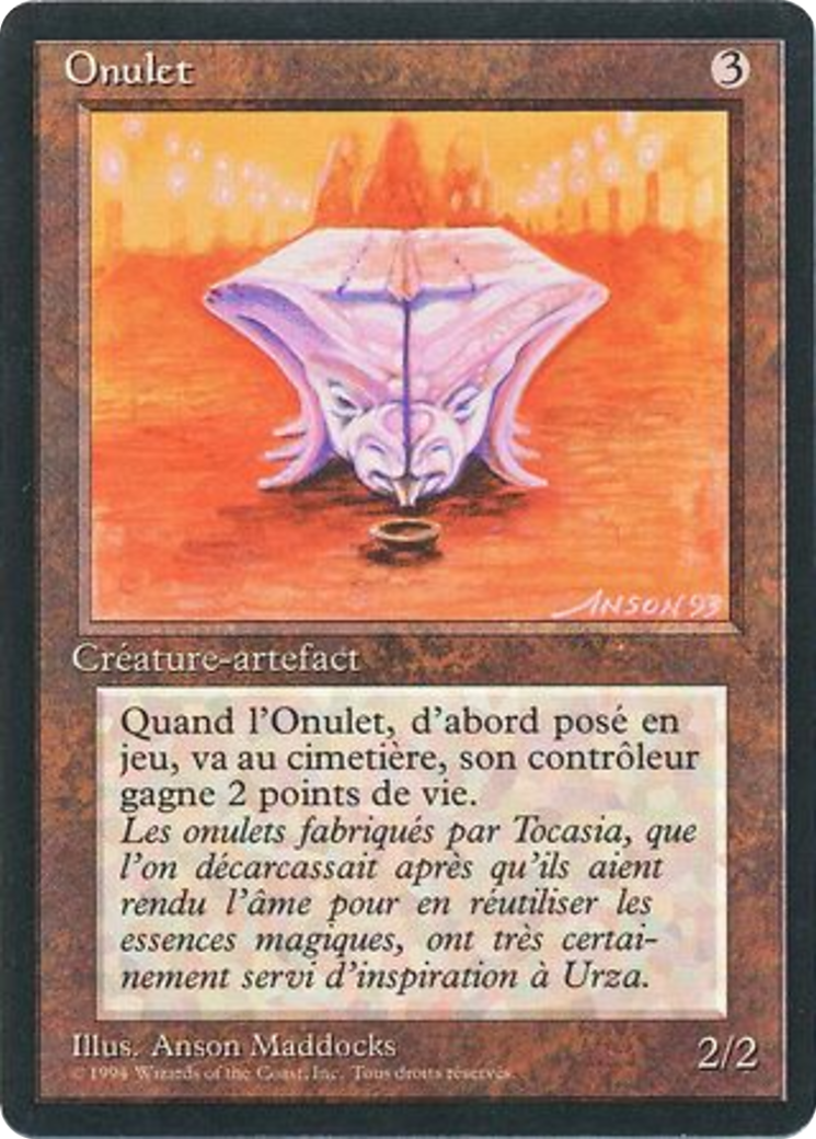 Onulet (FBB-269) - Foreign Black Border - Premium MTG Single from Wizards of the Coast - Just $1.20! Shop now at Game Crave Tournament Store