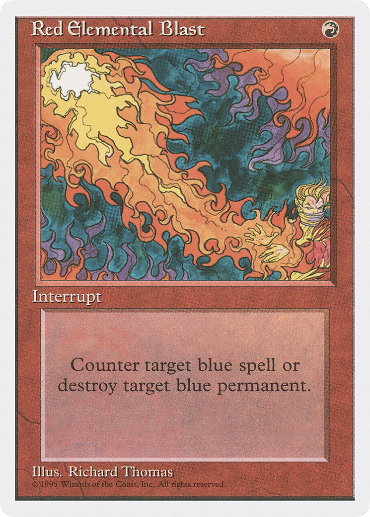 Red Elemental Blast (4ED-218) - Fourth Edition - Premium MTG Single from Wizards of the Coast - Just $0.55! Shop now at Game Crave Tournament Store