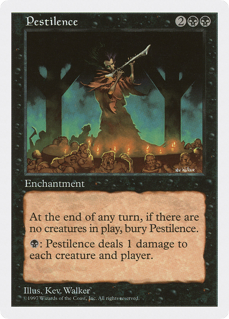 Pestilence (5ED-186) - Fifth Edition - Premium MTG Single from Wizards of the Coast - Just $0.08! Shop now at Game Crave Tournament Store