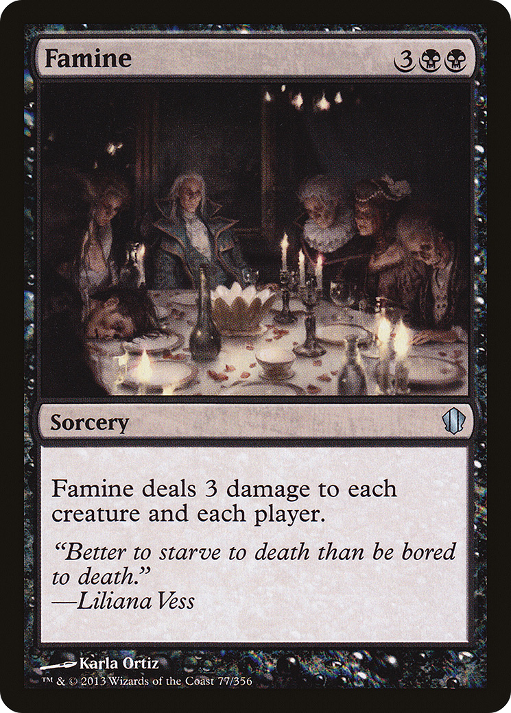 Famine (C13-077) - Commander 2013 - Premium MTG Single from Wizards of the Coast - Just $0.25! Shop now at Game Crave Tournament Store