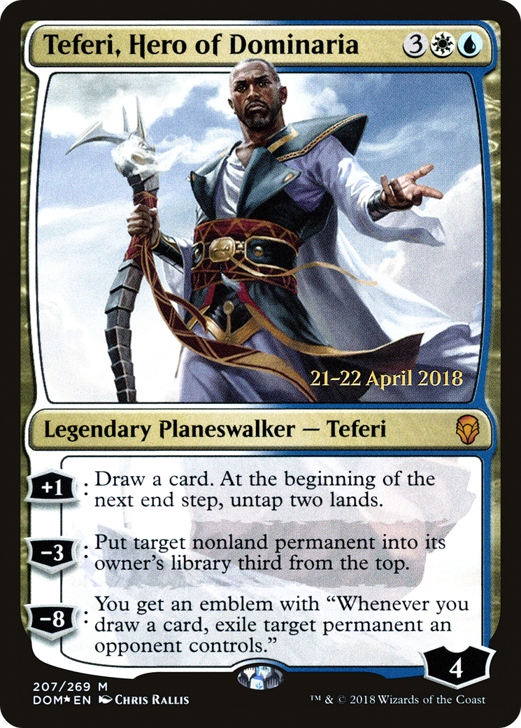 Teferi, Hero of Dominaria (PDOM-207S) - Dominaria Promos Foil - Premium MTG Single from Wizards of the Coast - Just $5.31! Shop now at Game Crave Tournament Store