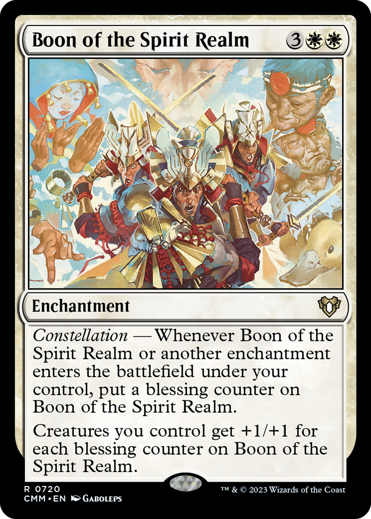 Boon of the Spirit Realm (CMM-720) - Commander Masters - Premium MTG Single from Wizards of the Coast - Just $0.74! Shop now at Game Crave Tournament Store