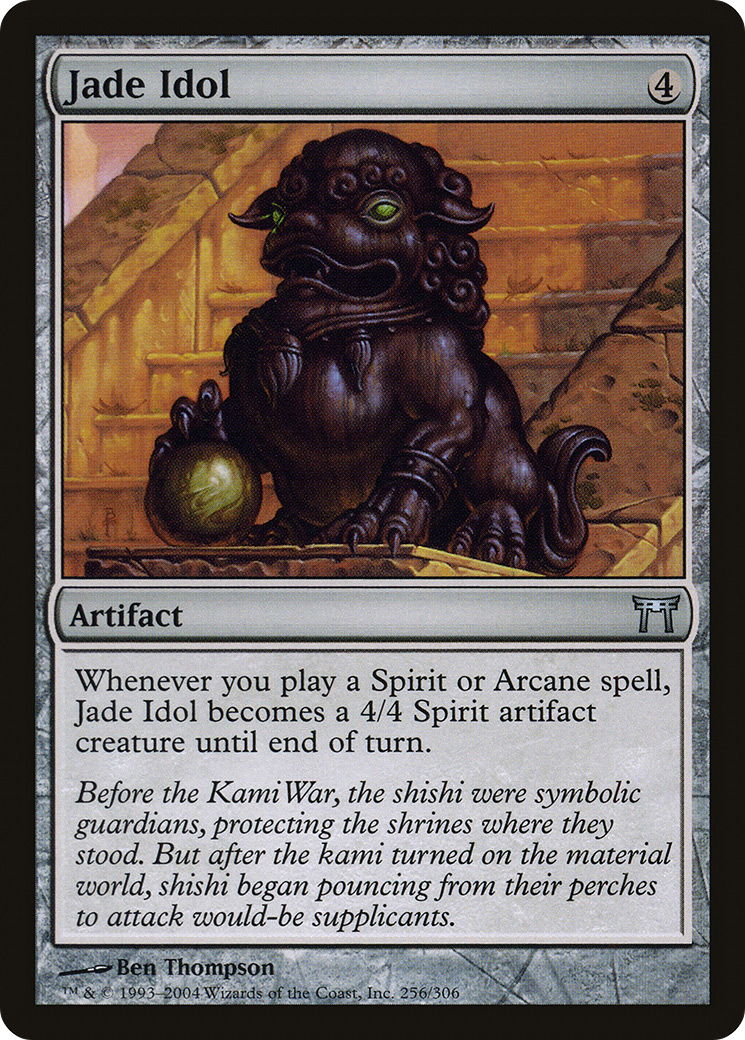 Jade Idol (CHK-256) - Champions of Kamigawa Foil - Premium MTG Single from Wizards of the Coast - Just $0.12! Shop now at Game Crave Tournament Store