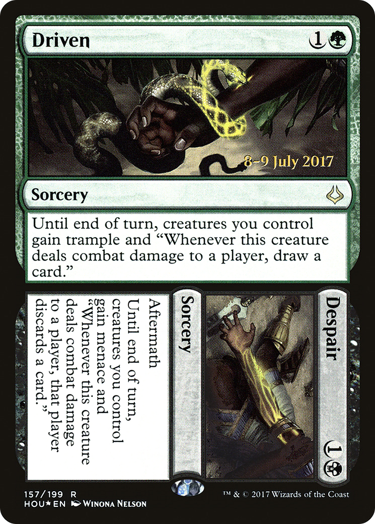 Driven // Despair (PHOU-157S) - Hour of Devastation Promos Foil - Premium MTG Single from Wizards of the Coast - Just $0.25! Shop now at Game Crave Tournament Store