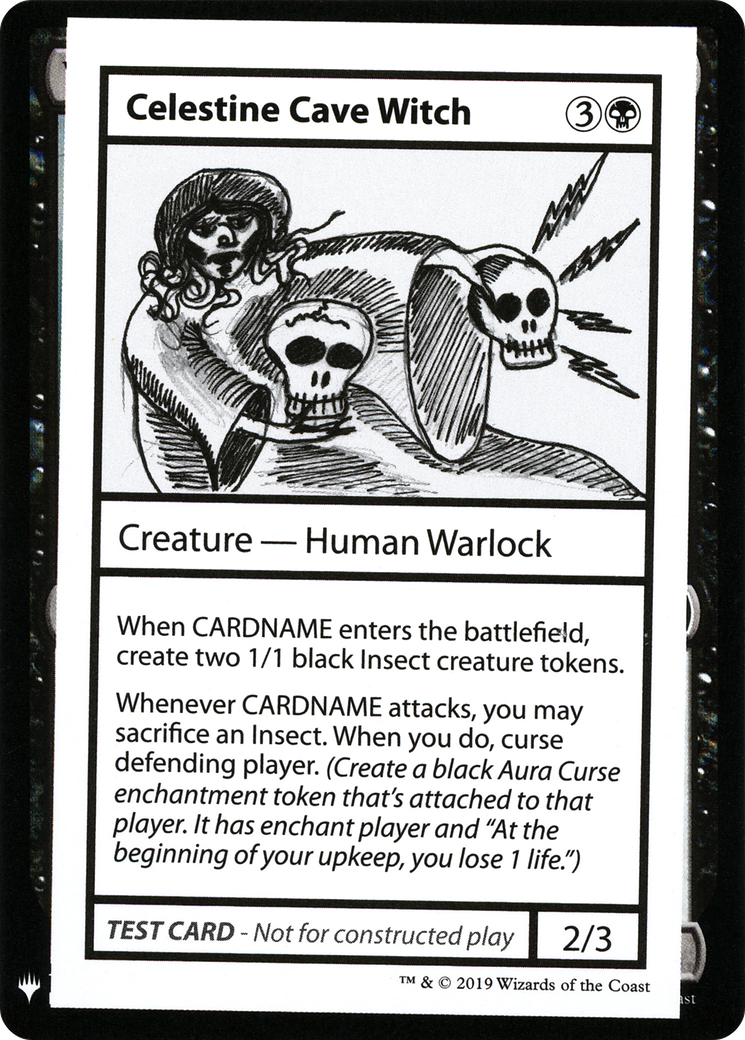 Celestine Cave Witch (CMB1-037) - Mystery Booster Playtest Cards 2019 - Premium MTG Single from Wizards of the Coast - Just $0.38! Shop now at Game Crave Tournament Store