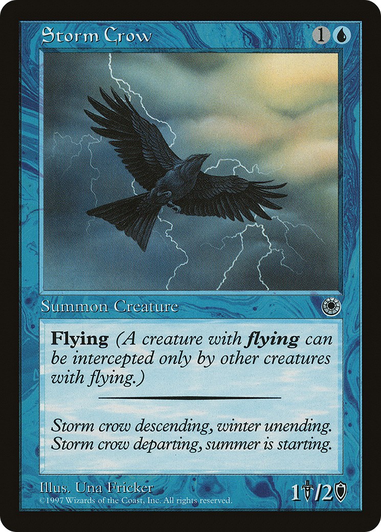 Storm Crow (POR-69D) - Portal - Premium MTG Single from Wizards of the Coast - Just $0.57! Shop now at Game Crave Tournament Store