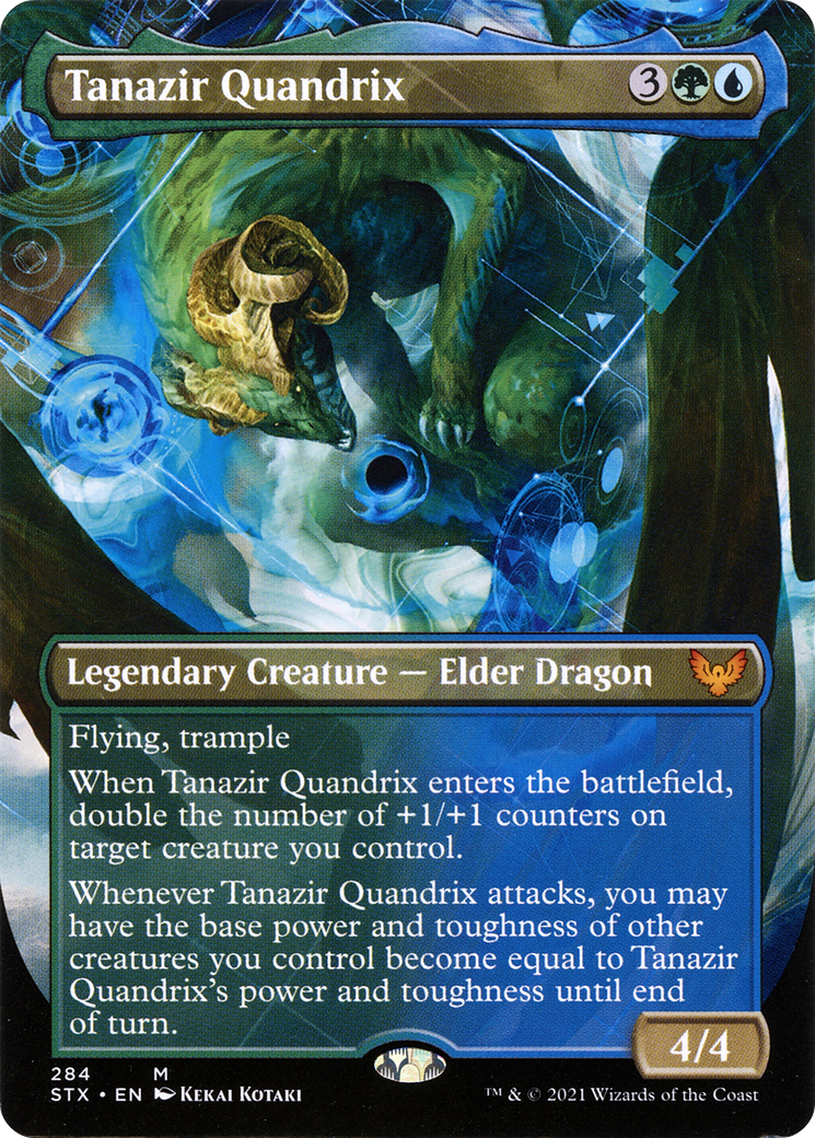 Tanazir Quandrix (STX-284) - Strixhaven: School of Mages (Borderless) Foil - Premium MTG Single from Wizards of the Coast - Just $1.10! Shop now at Game Crave Tournament Store