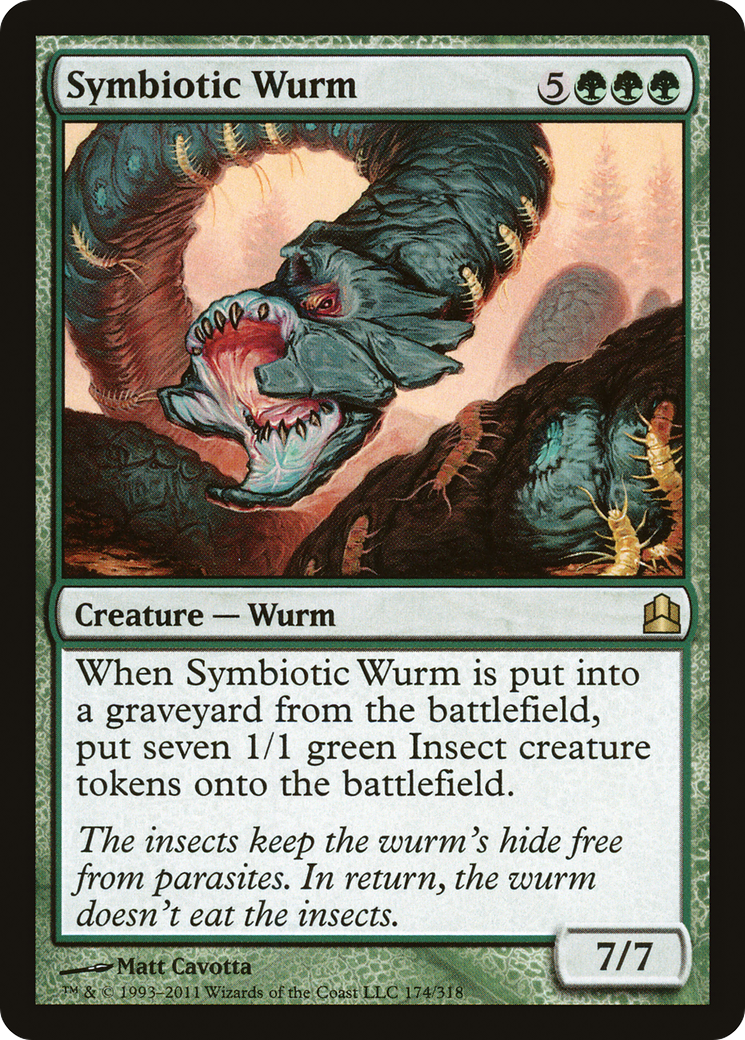 Symbiotic Wurm (CMD-174) - Commander 2011 - Premium MTG Single from Wizards of the Coast - Just $0.45! Shop now at Game Crave Tournament Store