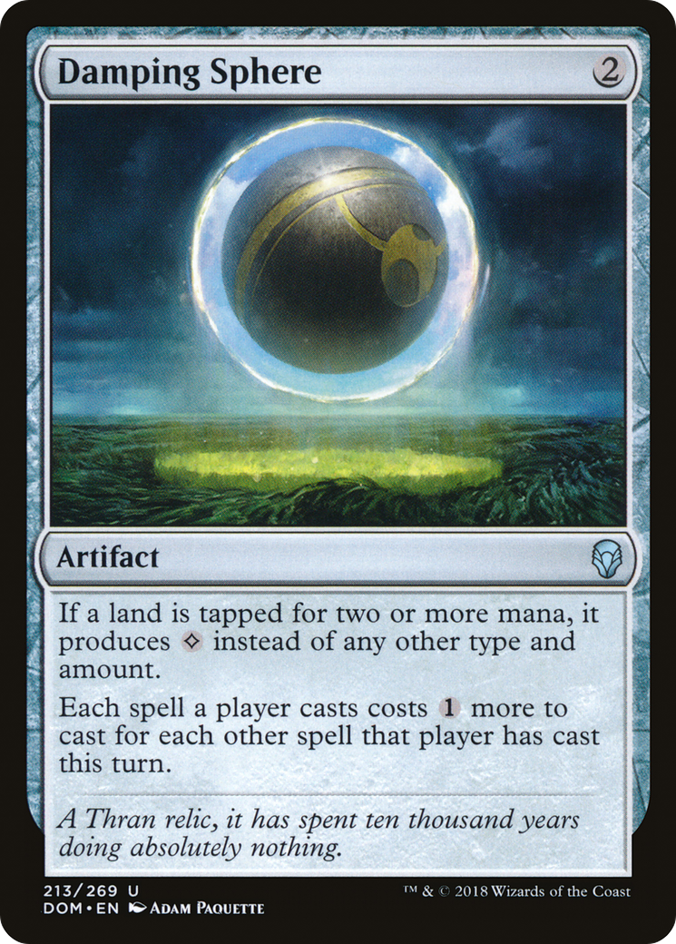 Damping Sphere (DOM-213) - Dominaria - Premium MTG Single from Wizards of the Coast - Just $0.09! Shop now at Game Crave Tournament Store