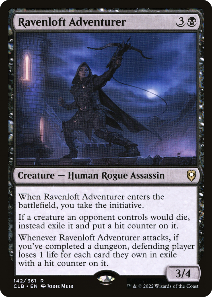 Ravenloft Adventurer (CLB-142) - Commander Legends: Battle for Baldur's Gate Foil - Premium MTG Single from Wizards of the Coast - Just $0.08! Shop now at Game Crave Tournament Store