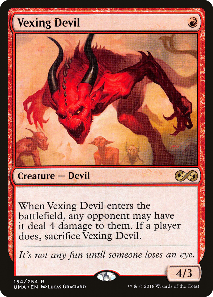 Vexing Devil (UMA-154) - Ultimate Masters Foil - Premium MTG Single from Wizards of the Coast - Just $2.42! Shop now at Game Crave Tournament Store