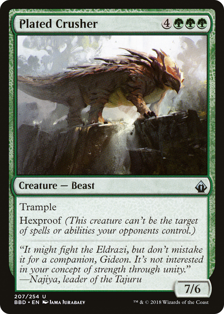 Plated Crusher (BBD-207) - Battlebond Foil - Premium MTG Single from Wizards of the Coast - Just $0.40! Shop now at Game Crave Tournament Store