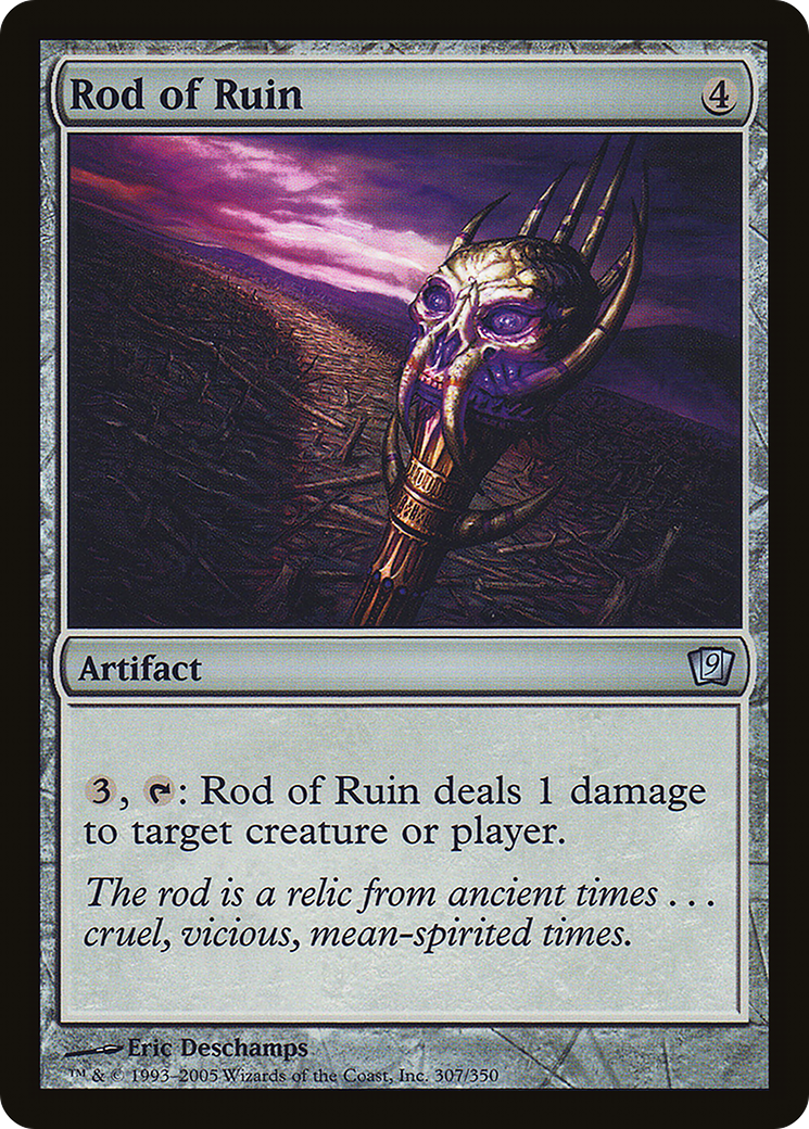 Rod of Ruin (9ED-307★) - Ninth Edition Foil - Premium MTG Single from Wizards of the Coast - Just $0.10! Shop now at Game Crave Tournament Store