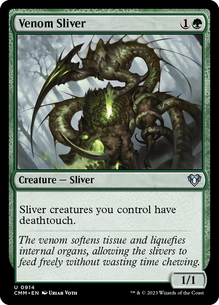 Venom Sliver (CMM-914) - Commander Masters - Premium MTG Single from Wizards of the Coast - Just $0.24! Shop now at Game Crave Tournament Store
