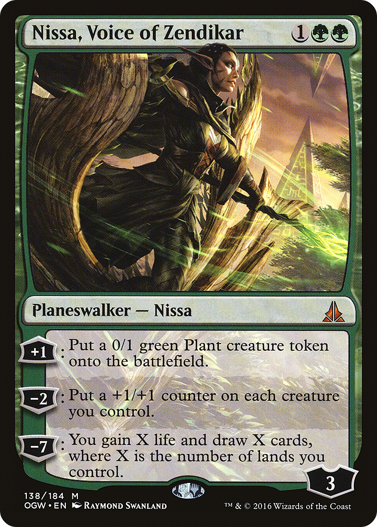 Nissa, Voice of Zendikar (OGW-138) - Oath of the Gatewatch - Premium MTG Single from Wizards of the Coast - Just $0.29! Shop now at Game Crave Tournament Store
