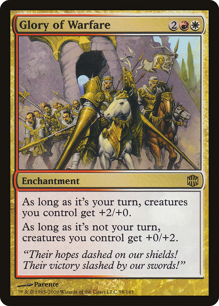 Glory of Warfare (ARB-098) - Alara Reborn Foil - Premium MTG Single from Wizards of the Coast - Just $0.80! Shop now at Game Crave Tournament Store