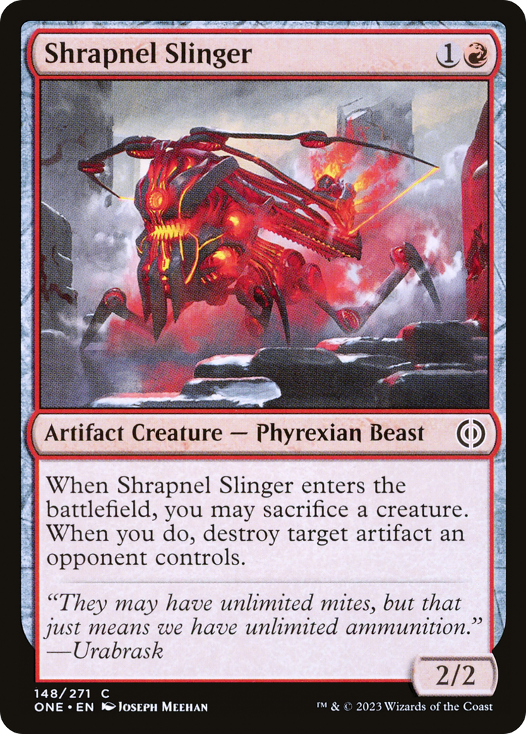 Shrapnel Slinger (ONE-148) - Phyrexia: All Will Be One - Premium MTG Single from Wizards of the Coast - Just $0.08! Shop now at Game Crave Tournament Store