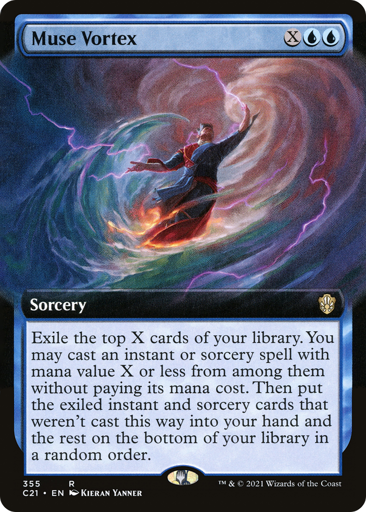 Muse Vortex (C21-355) - Commander 2021: (Extended Art) - Premium MTG Single from Wizards of the Coast - Just $0.08! Shop now at Game Crave Tournament Store