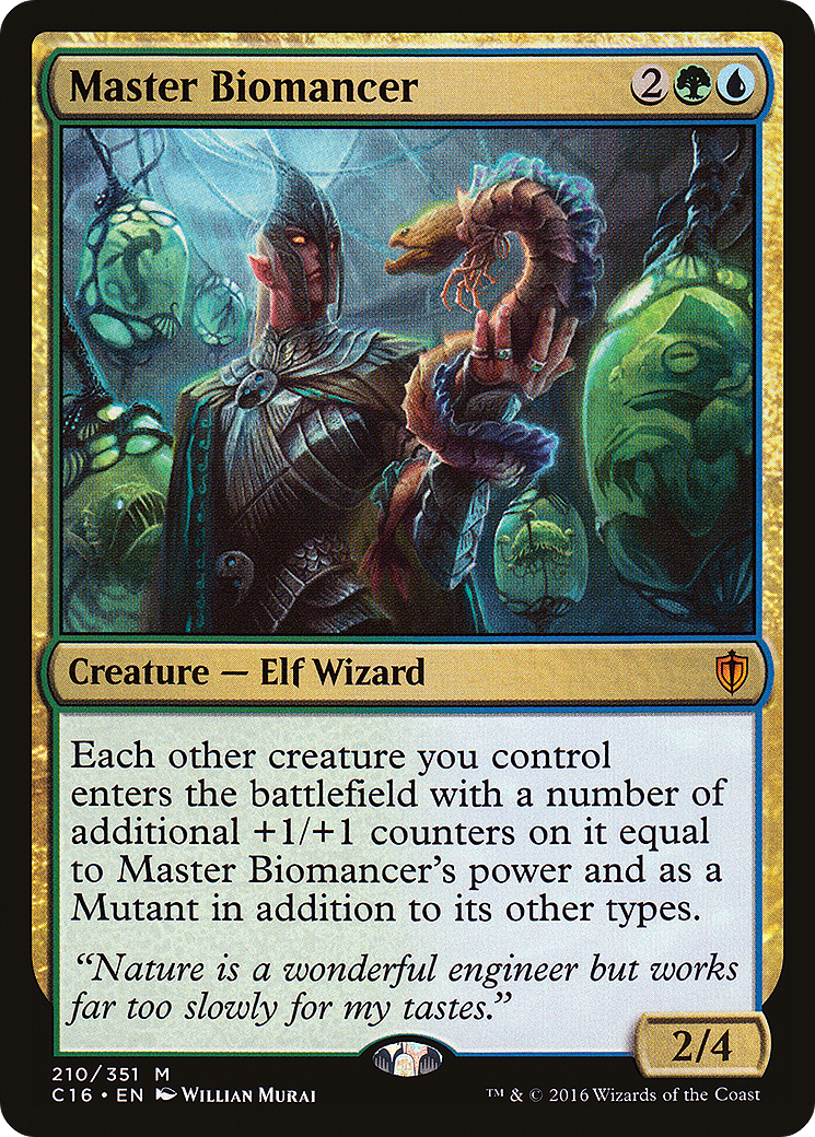 Master Biomancer (C16-210) - Commander 2016 - Premium MTG Single from Wizards of the Coast - Just $0.20! Shop now at Game Crave Tournament Store