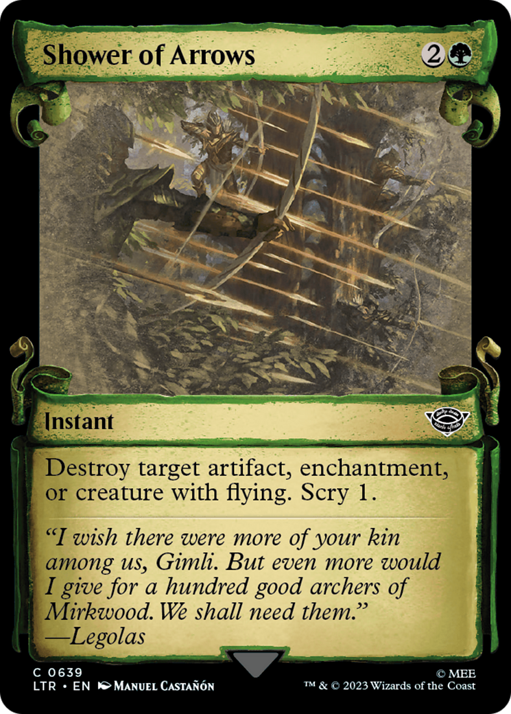 Shower of Arrows (LTR-639) - The Lord of the Rings: Tales of Middle-earth: (Showcase) - Premium MTG Single from Wizards of the Coast - Just $0.08! Shop now at Game Crave Tournament Store