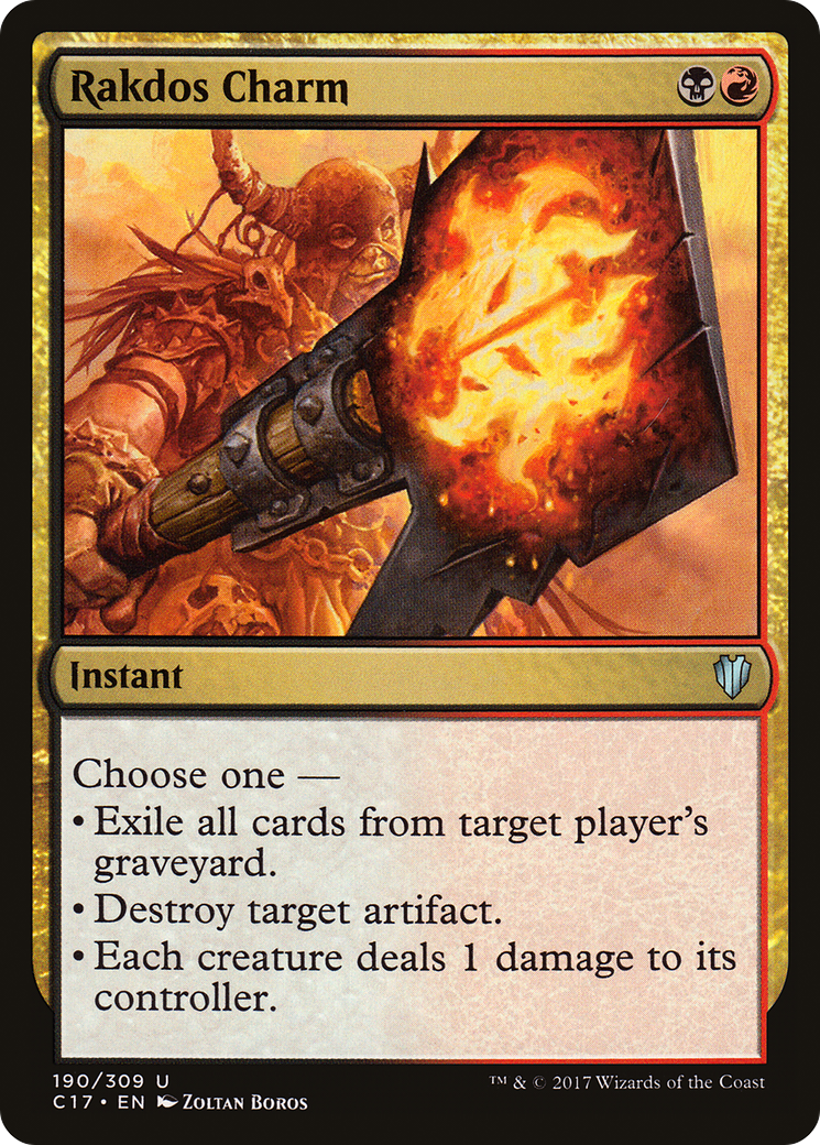 Rakdos Charm (C17-190) - Commander 2017 - Premium MTG Single from Wizards of the Coast - Just $0.19! Shop now at Game Crave Tournament Store
