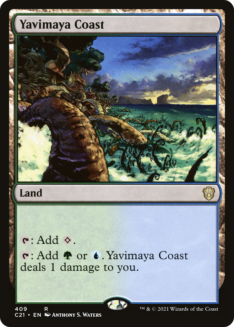 Yavimaya Coast (C21-409) - Commander 2021 - Premium MTG Single from Wizards of the Coast - Just $0.09! Shop now at Game Crave Tournament Store