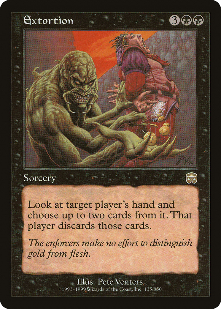 Extortion (MMQ-135) - Mercadian Masques Foil - Premium MTG Single from Wizards of the Coast - Just $2.16! Shop now at Game Crave Tournament Store