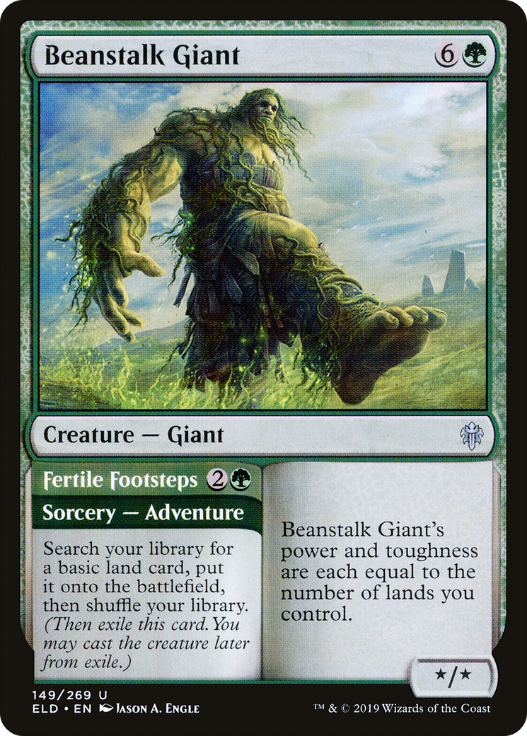 Beanstalk Giant // Fertile Footsteps (ELD-149) - Throne of Eldraine - Premium MTG Single from Wizards of the Coast - Just $0.08! Shop now at Game Crave Tournament Store