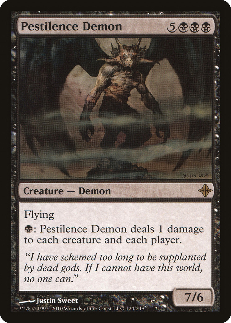 Pestilence Demon (ROE-124) - Rise of the Eldrazi - Premium MTG Single from Wizards of the Coast - Just $0.14! Shop now at Game Crave Tournament Store