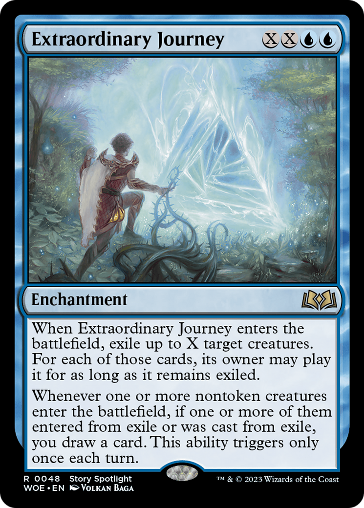 Extraordinary Journey (WOE-048) - Wilds of Eldraine - Premium MTG Single from Wizards of the Coast - Just $0.21! Shop now at Game Crave Tournament Store