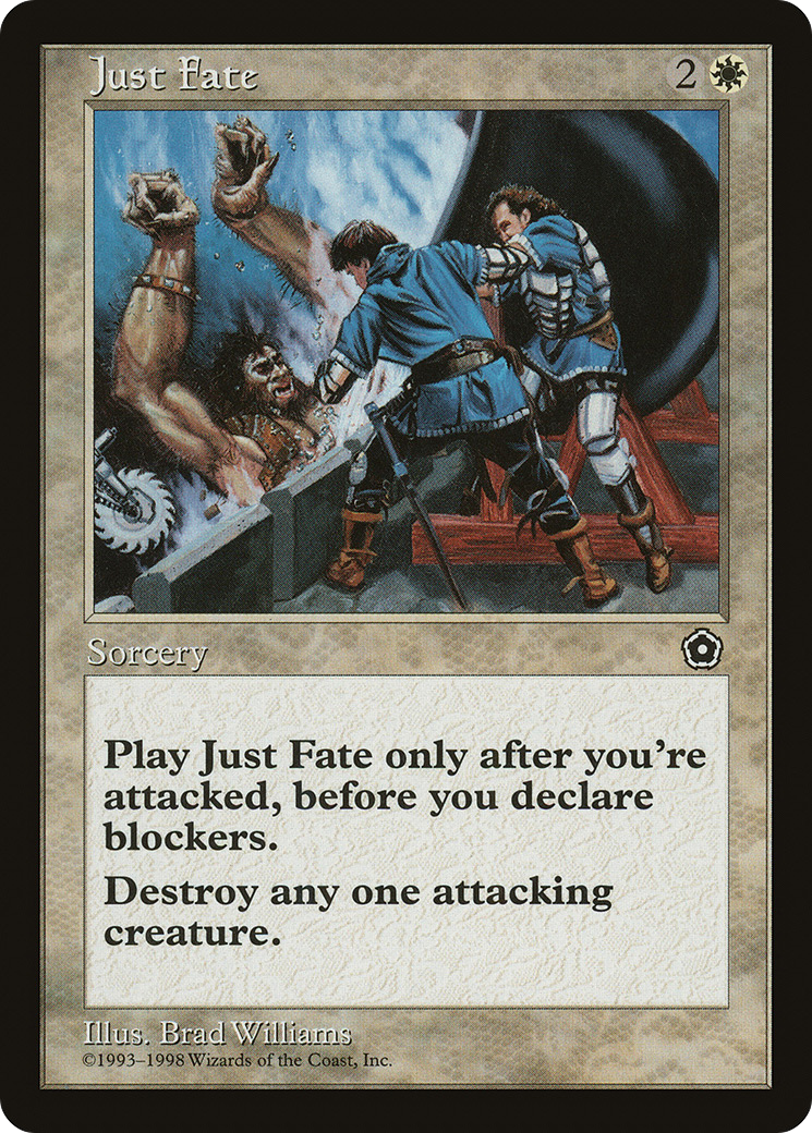 Just Fate (P02-017) - Portal Second Age - Premium MTG Single from Wizards of the Coast - Just $0.22! Shop now at Game Crave Tournament Store