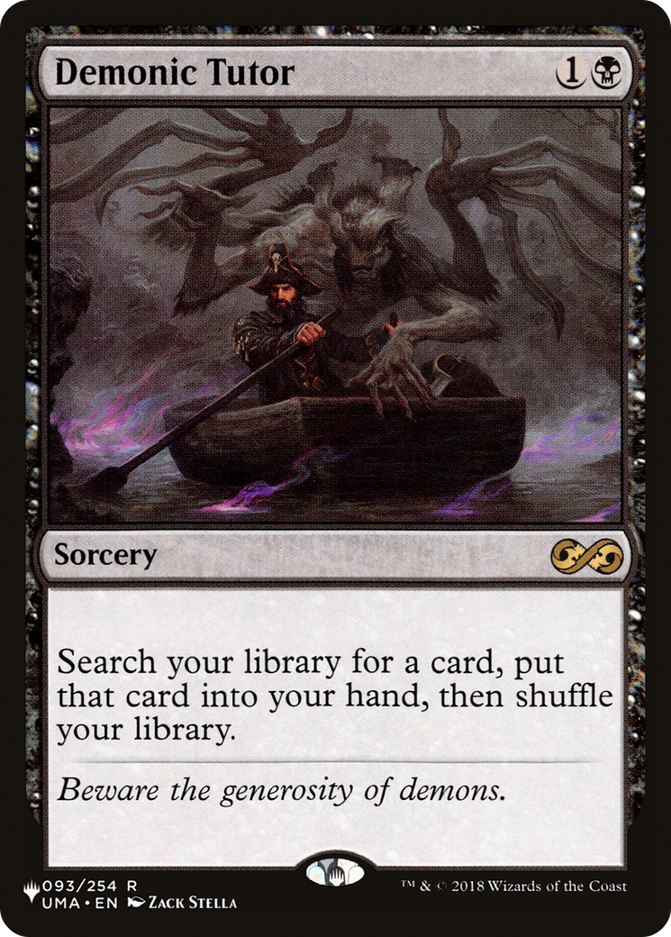 Demonic Tutor (PLIST-472) - The List - Premium MTG Single from Wizards of the Coast - Just $12! Shop now at Game Crave Tournament Store