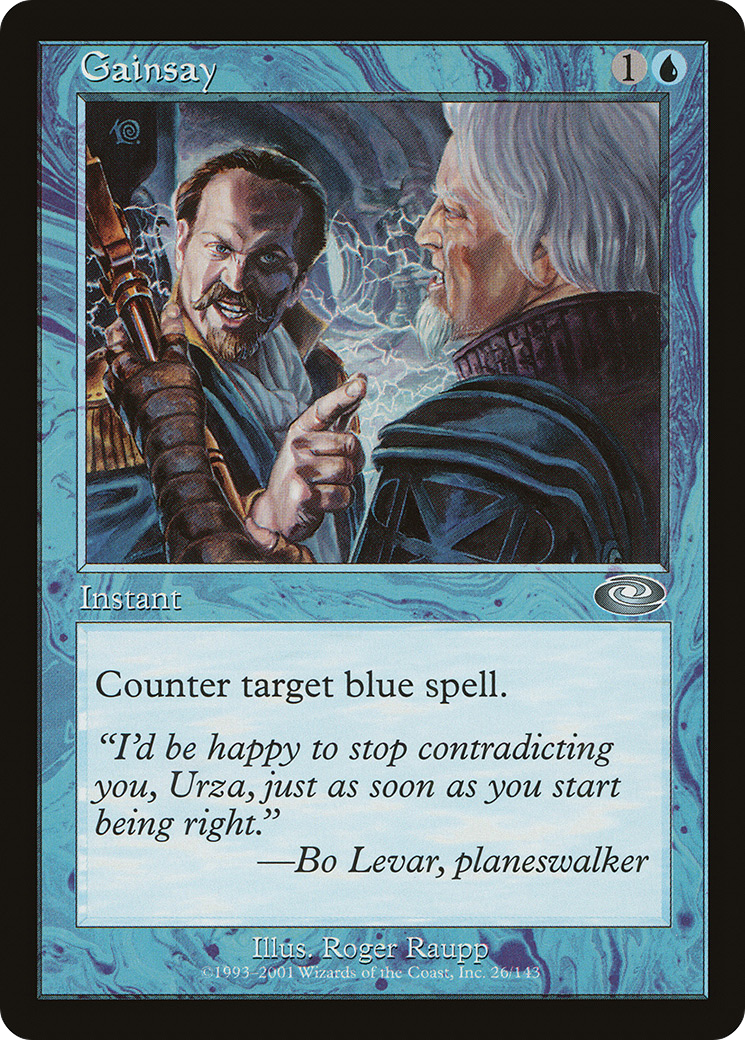 Gainsay (PLS-026) - Planeshift Foil - Premium MTG Single from Wizards of the Coast - Just $4.16! Shop now at Game Crave Tournament Store