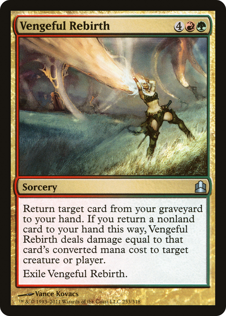 Vengeful Rebirth (CMD-233) - Commander 2011 - Premium MTG Single from Wizards of the Coast - Just $0.25! Shop now at Game Crave Tournament Store