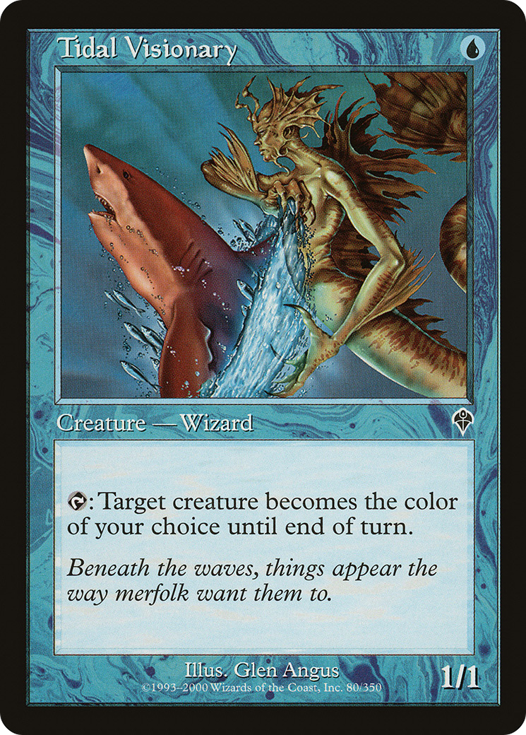 Tidal Visionary (INV-080) - Invasion Foil - Premium MTG Single from Wizards of the Coast - Just $1.85! Shop now at Game Crave Tournament Store