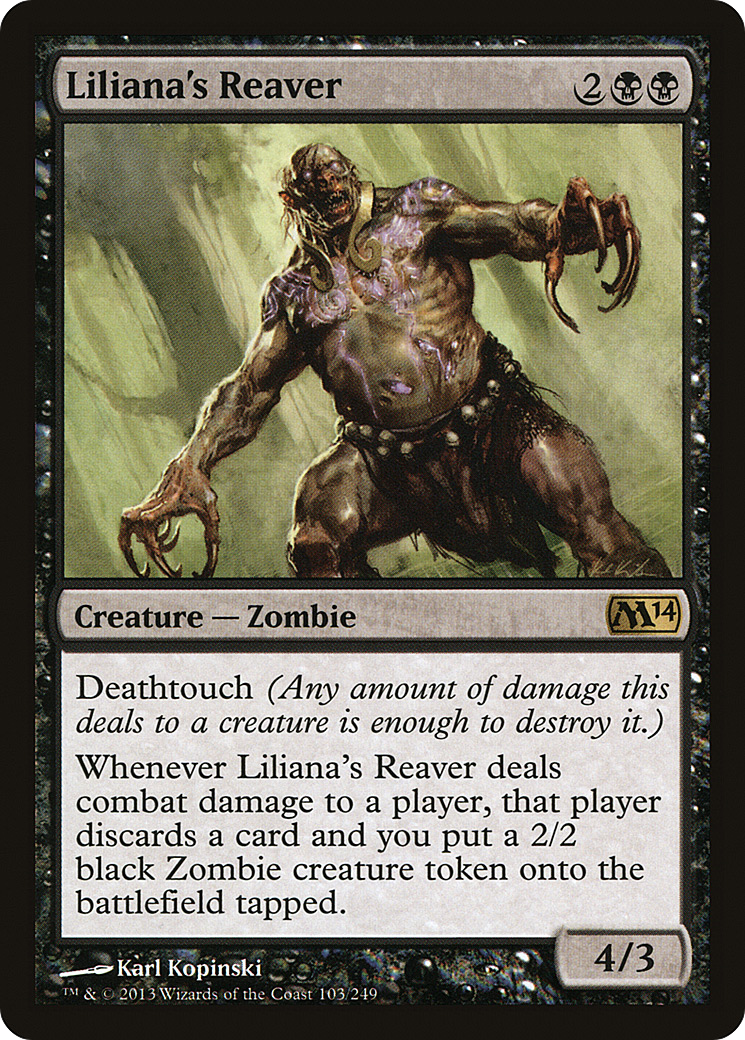 Liliana's Reaver (M14-103) - Magic 2014 Foil - Premium MTG Single from Wizards of the Coast - Just $0.15! Shop now at Game Crave Tournament Store