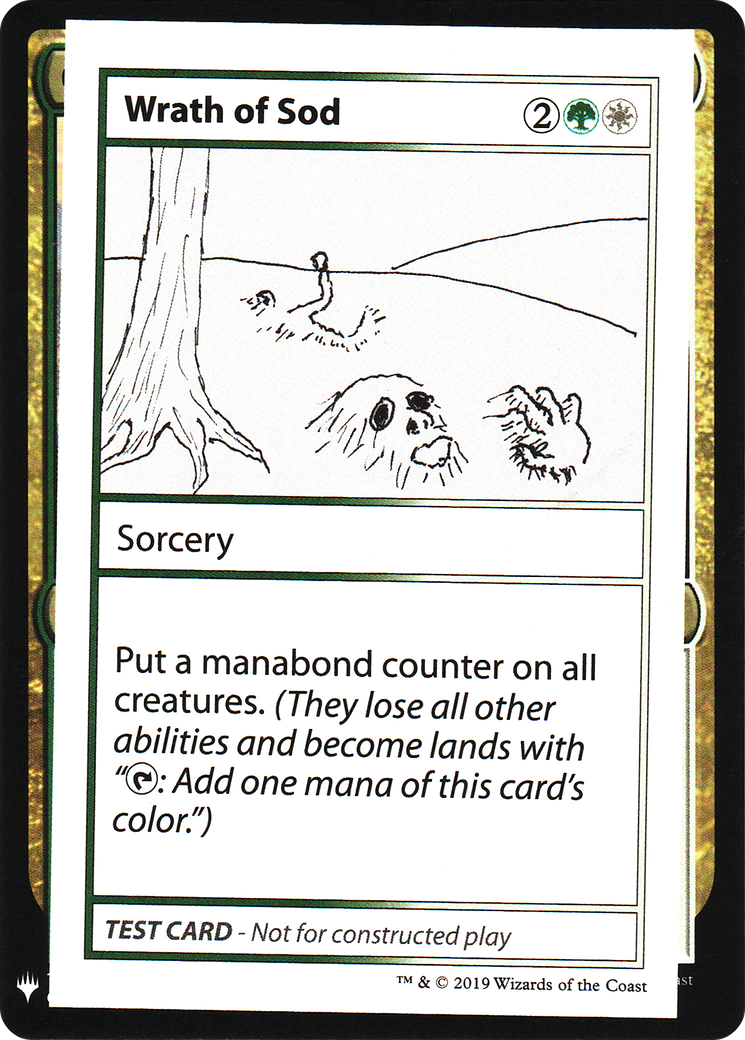 Wrath of Sod (CMB1-103) - Mystery Booster Playtest Cards 2019 - Premium MTG Single from Wizards of the Coast - Just $0.10! Shop now at Game Crave Tournament Store