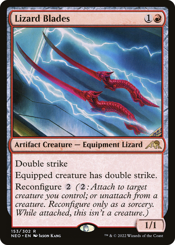Lizard Blades (NEO-153) - Kamigawa: Neon Dynasty - Premium MTG Single from Wizards of the Coast - Just $0.45! Shop now at Game Crave Tournament Store