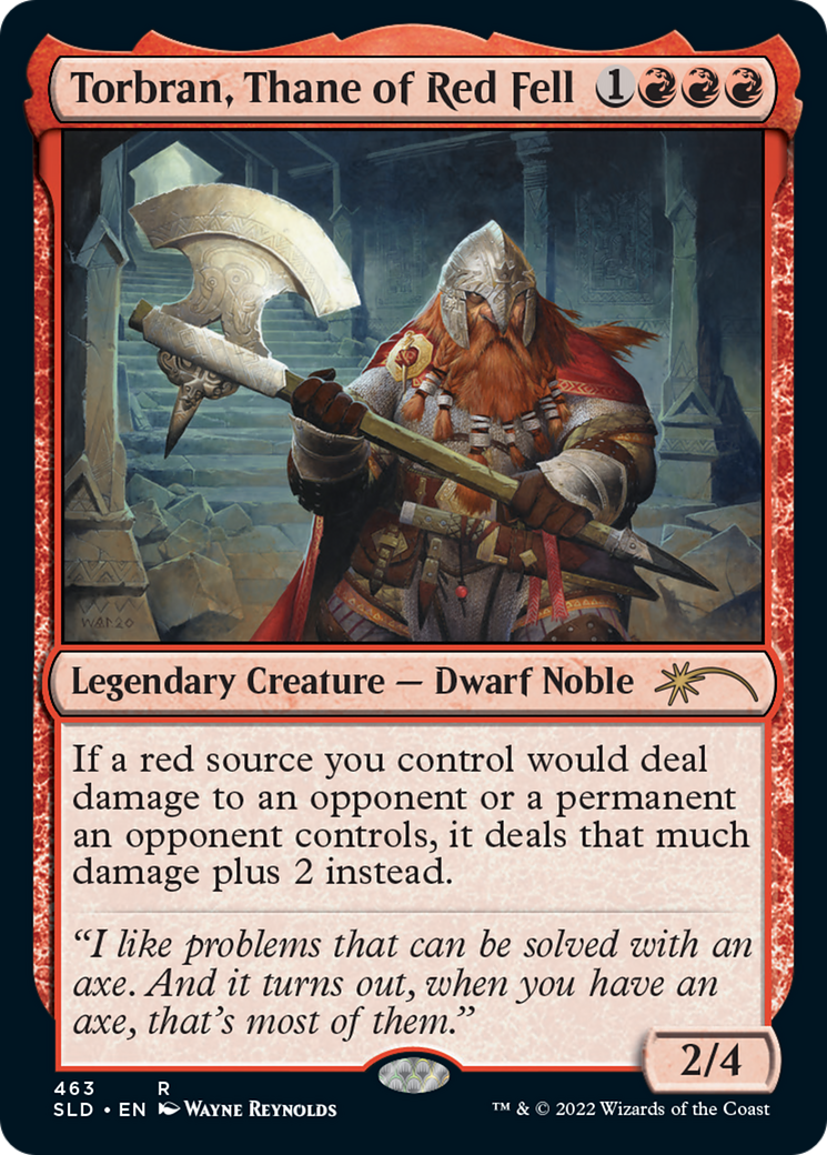 Torbran, Thane of Red Fell (SLD-463) - Secret Lair Drop Foil - Premium MTG Single from Wizards of the Coast - Just $2.26! Shop now at Game Crave Tournament Store