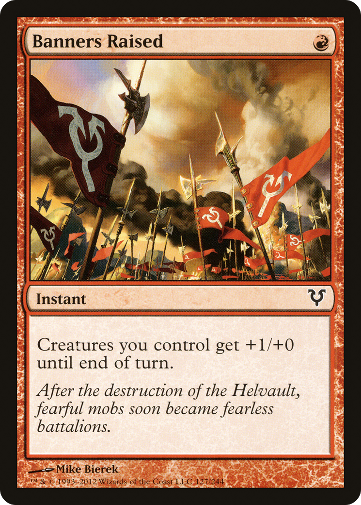 Banners Raised (AVR-127) - Avacyn Restored - Premium MTG Single from Wizards of the Coast - Just $0.25! Shop now at Game Crave Tournament Store