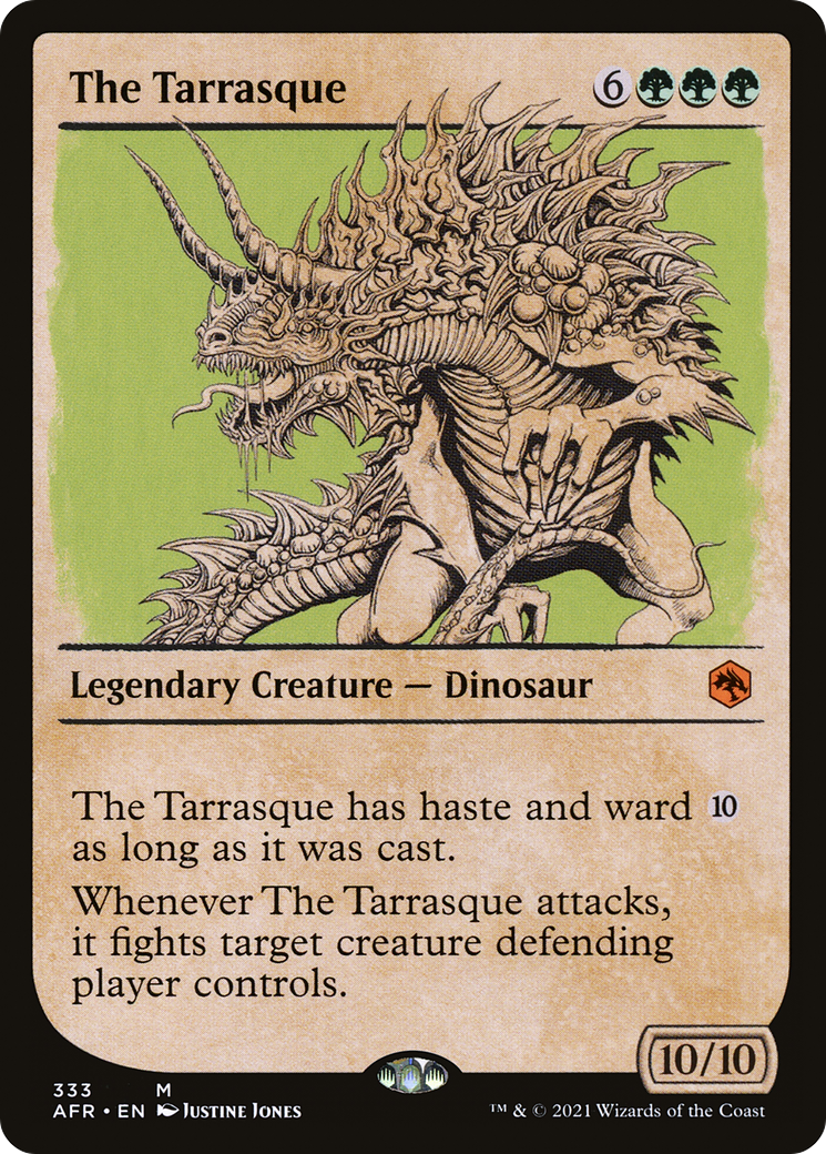 The Tarrasque (AFR-333) - Adventures in the Forgotten Realms: (Showcase) Foil - Premium MTG Single from Wizards of the Coast - Just $0.60! Shop now at Game Crave Tournament Store
